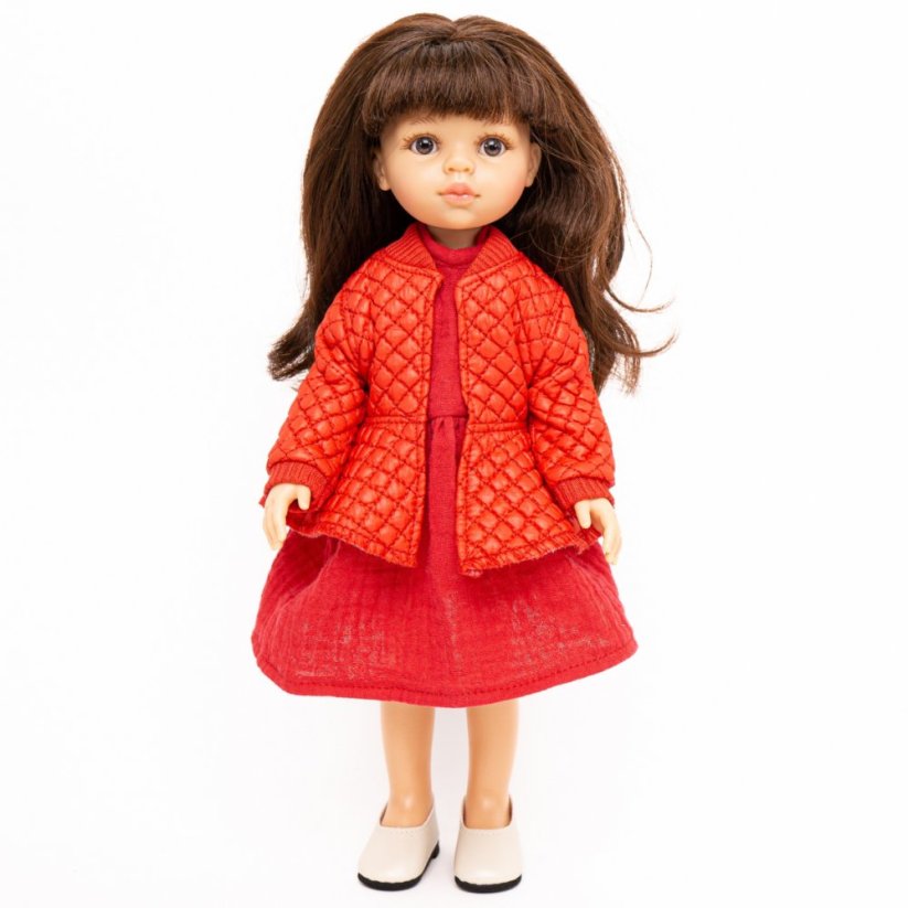 Bunda pro panenku Paola Reina a Minikane 32 cm By Loli - Peplum Red