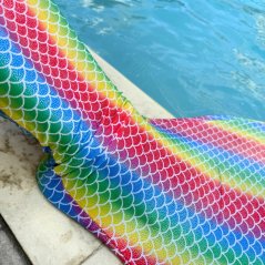 Kostým mořské panny Kuaki Mermaids - Mořský ocas a monofin ploutev - Hawaii - M 10-12 let