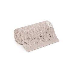 Bambusová ažurková deka My Memi - Light Beige