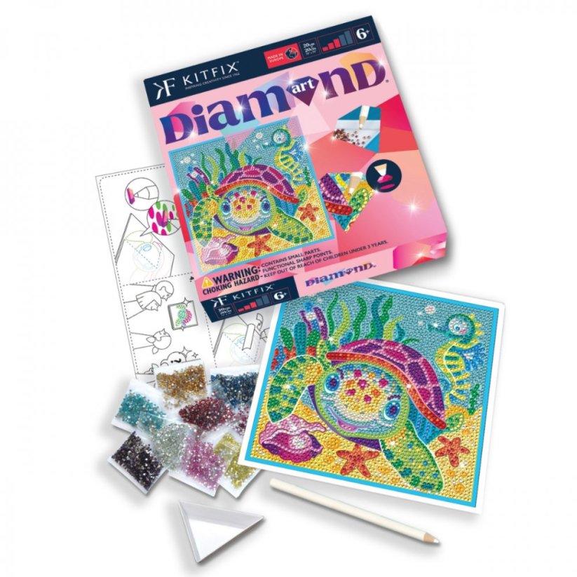 Diamantové malování želva Kitfix - Classic 6+