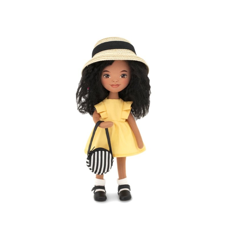 Látková panenka Orange Toys - Sweet Sisters Tina - Yellow Dress