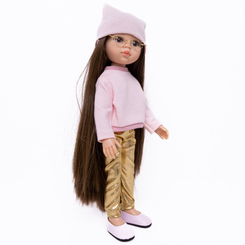 Set oblečení pro panenku Paola Reina a Minikane 32 cm By Loli - Sporty - Pink & Gold