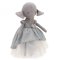 Látkový sloník s extra ploutví 30 cm Cotti Motti Orange Toys - Ali Light Blue Dress / Mermaid tail