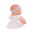 Šaty a čelenka pro panenku Los Peques 21 cm - By Loli - Boho Muslin Cream