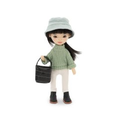 Látková panenka Orange Toys - Sweet sisters Lilu - Green sweater