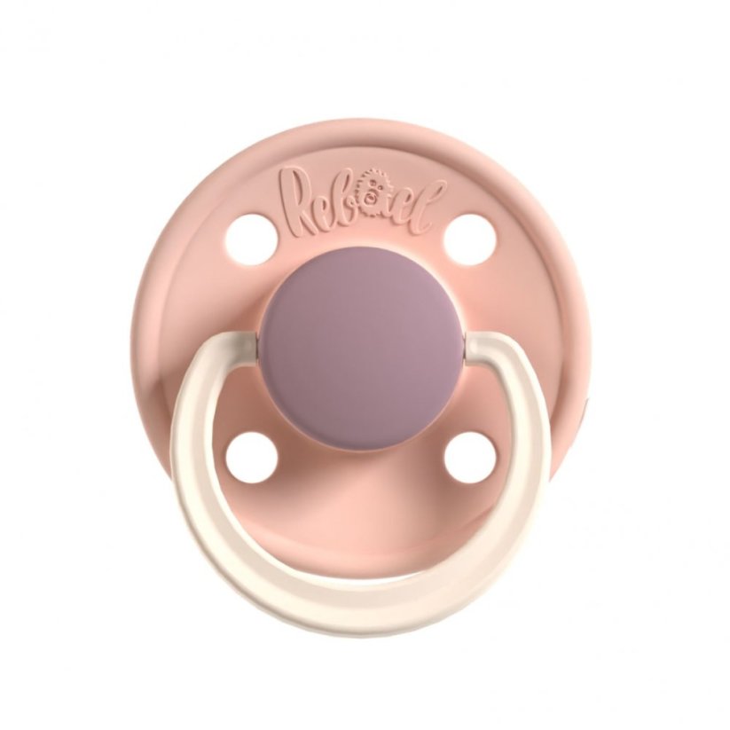 Dudlík Rebael z přírodního kaučuku 1 ks - Tornado Plum Mouse - 6-18 měsíců (velikost 2)