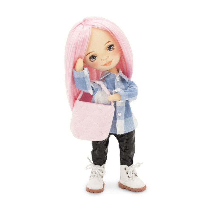 Látková panenka Orange Toys - Sweet sisters Billie - Plaid Shirt
