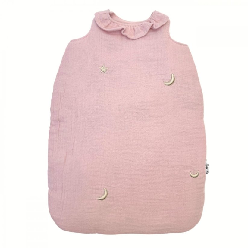 Spací vak pro panenku do velikosti 36 cm By Loli - Pink dream