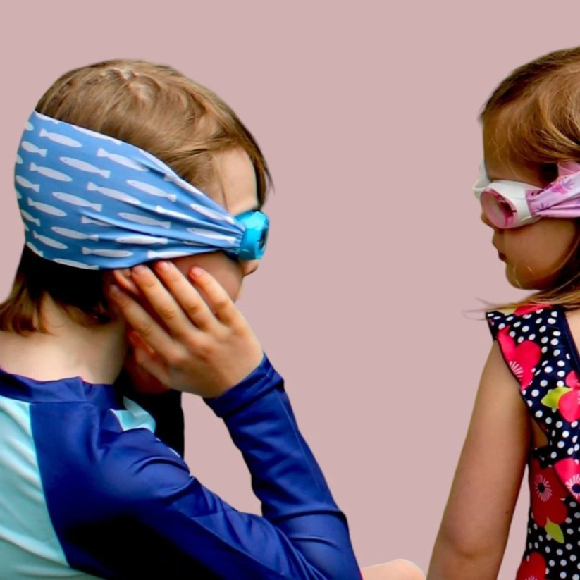 Plavecké brýle se šátkem 11 - 99let Waterplops - Black camouflage