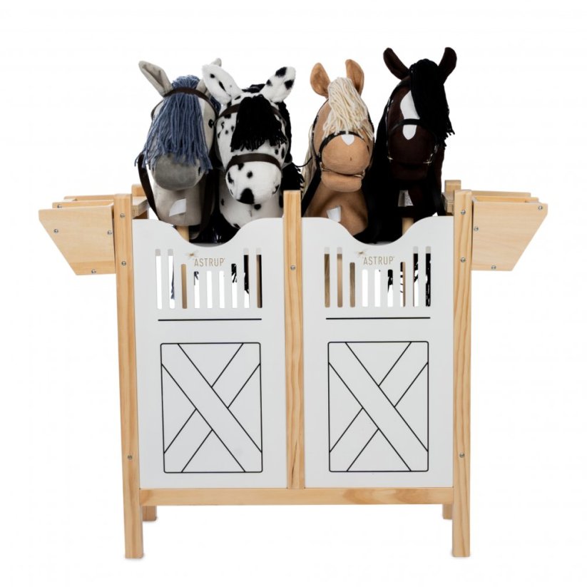 Dřevěná stáj pro 4 koníky By Astrup - Stable For 4 Hobby Horses