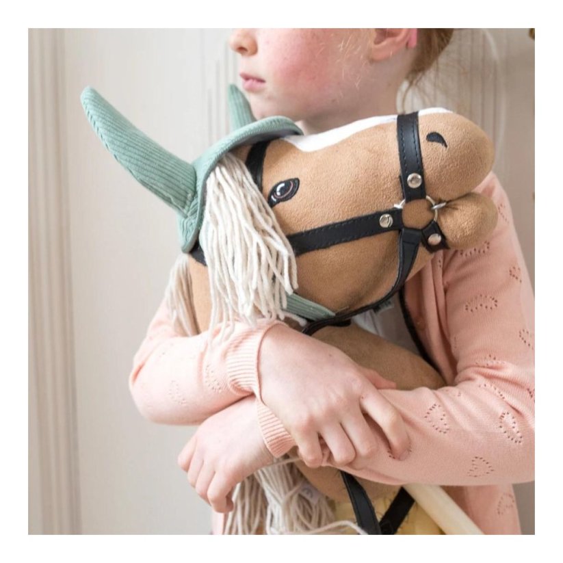 Hobby koník na tyči s ocasem By Astrup - Hobby Horse Beige