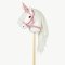 Jednorožčí roh s uzdečkou na hobby horse koníka By Astrup - Pink Glitter