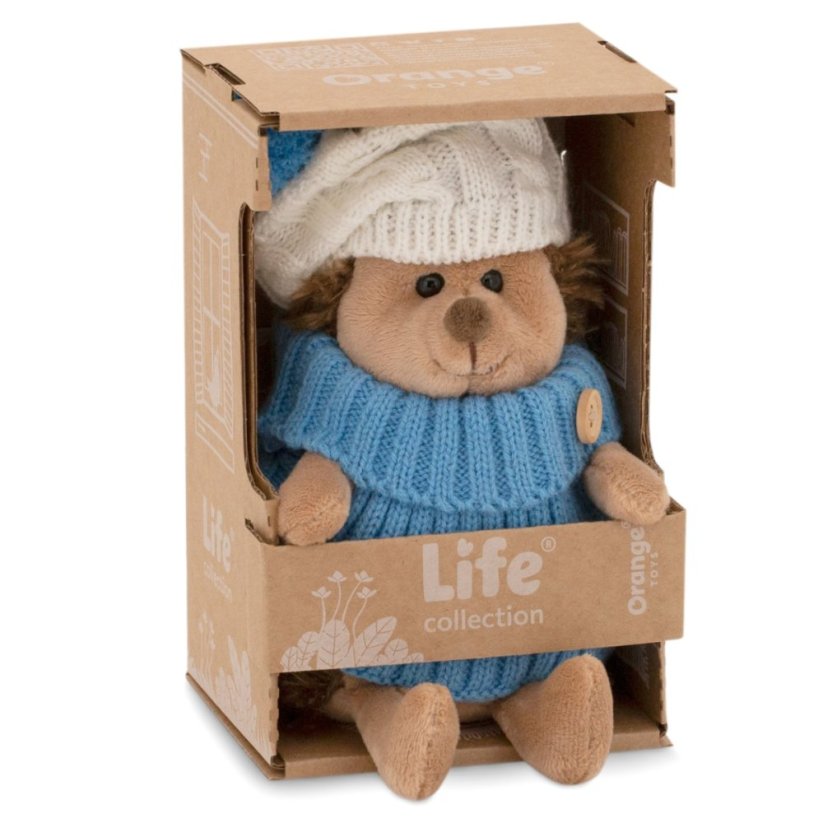 Plyšový ježek Orange toys 18 cm - Hedgehog in white hat