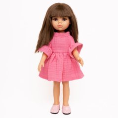 Šaty pro panenku Paola Reina a Minikane 32 cm By Loli - Fairy - Fuchsia