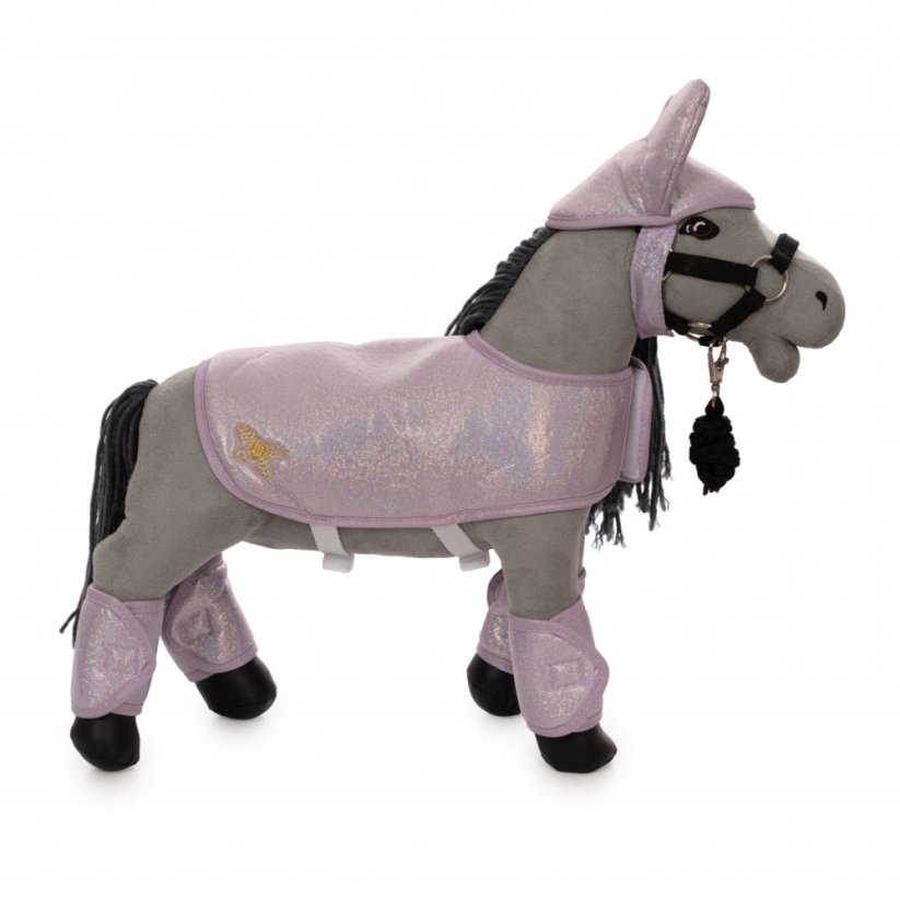 Jezdecké doplňky pro mini koníka 30 cm By Astrup - Purple Glitter