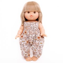 Overal pro panenku 34 cm By Loli - Romance - Daisy Flowers