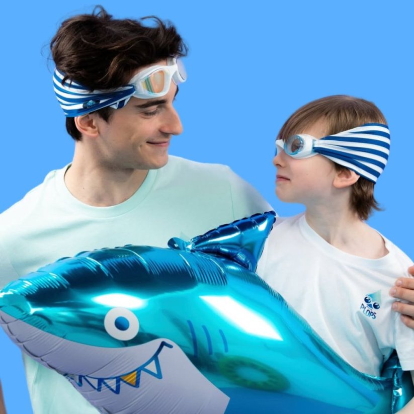 Plavecké brýle se šátkem 11 - 99let Waterplops - Black camouflage