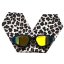 Plavecké brýle se šátkem 11 - 99let Waterplops - Leopard black