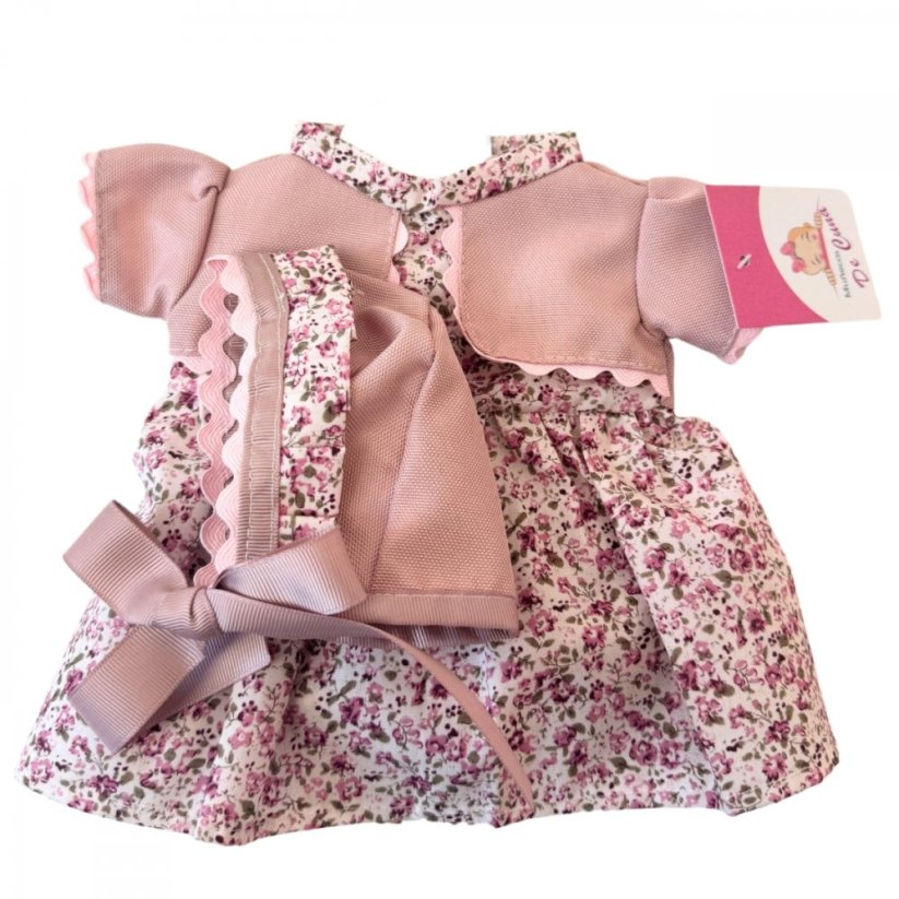 Oblečení pro opičku o velikosti 36cm De Cuna - Flower set