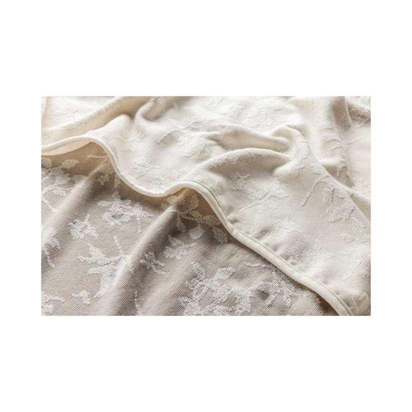 Dětská luxusní osuška s kapucí My Memi - Boho Leaves - Beige