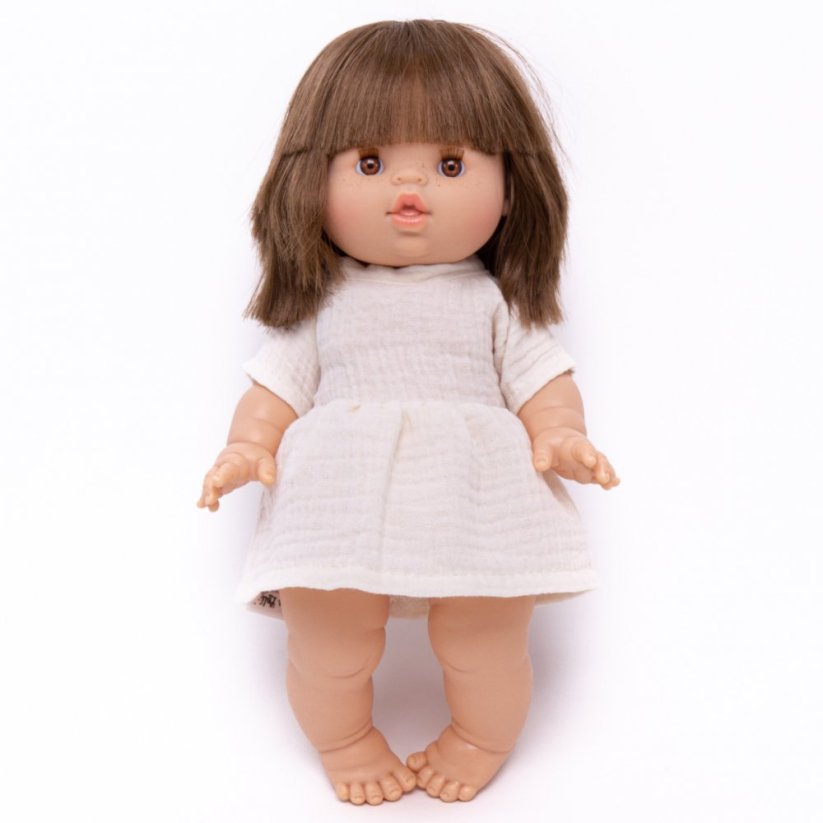 Šaty pro panenku 34 cm By Loli - Boho - Muslin Cream