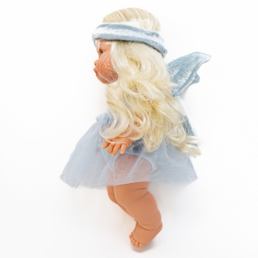 Kostým víly pro panenku 34 cm By Loli - Flying fairy - Blue
