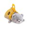 Plyšová ležící kočička v plstěném vaku Orange Toys 56 cm - Milo the Grey Cat