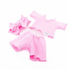 Oblečení pro panenku 34 cm By Loli - Baby Pink Summer