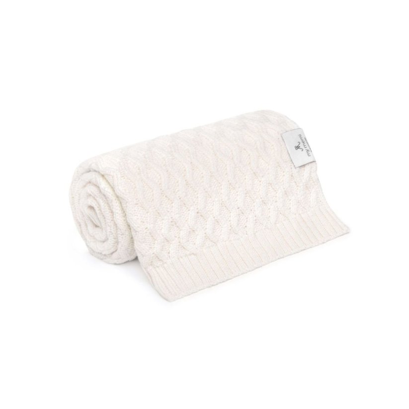 Deka ze 100% merino vlny My Memi - Vines Collection - Cream
