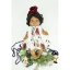 Šaty pro panenku Boho / BY LOLI - Christmas flowers