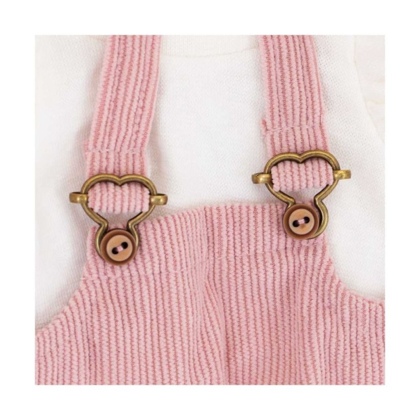 Růžové šatičky s tričkem a mašlí pro pejska Lucky Doggy - Stylish Vacation