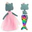 Látková žabka s extra ploutví 30 cm Cotti Motti Orange Toys - Fiona / Mermaid tail