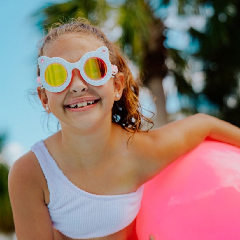 Plavecké brýle pro děti kočička Bling2o - Purr - Powder purr 6+