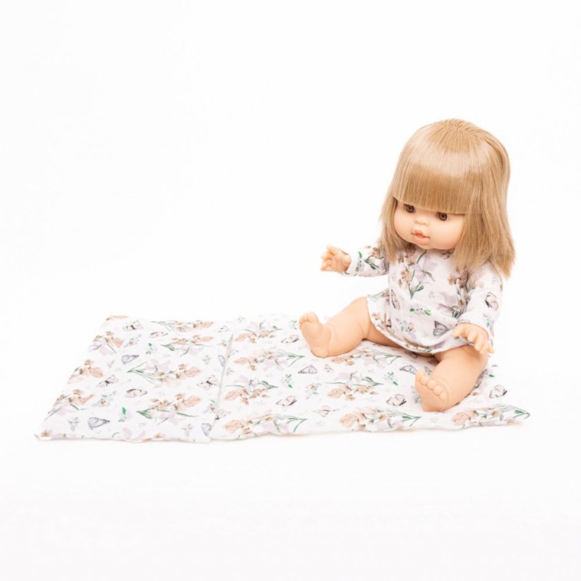 Noční košilka pro panenku 34 cm - By Loli - Romantic Flowers And Butterflies