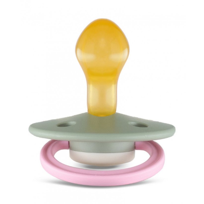 Dudlík Rebael z přírodního kaučuku 1 ks - Cloudy Pearly Flamingo - 0-6 měsíců (velikost 1)