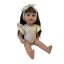 Body a čelenka pro panenku Baby Born 43cm - Fairy - Beige flowers