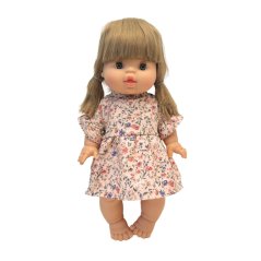 Šaty pro panenku 34 cm By Loli - Fairy - Pink flowers