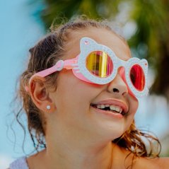 Plavecké brýle pro děti kočička Bling2o - Purr - Powder purr 6+