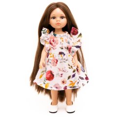 Šaty pro panenku Paola Reina a Minikane 32 cm - Spring Bloom White - By Loli