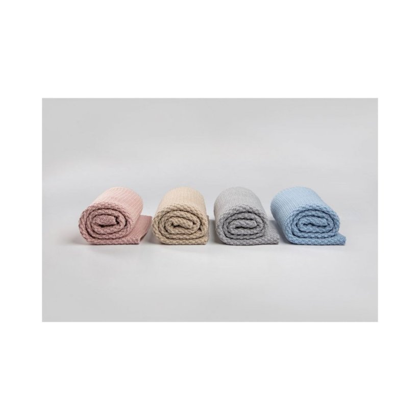 Deka ze 100% merino vlny My Memi - Light wool Collection - Pink