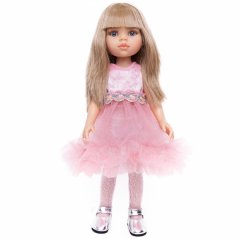 Šaty pro panenku Paola Reina a Minikane 32 cm By Loli - Tutu pink - Glitter