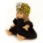 Šaty a turban pro panenku Minikane - Fairy Black and leo - By Loli
