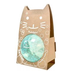 Třpytivý míč Ratatam - Cat bubble blue ball