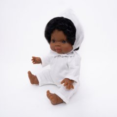 Overal pro panenku 34 cm By Loli - Vintage Baby - Light Cream