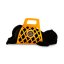 Plyšová ležící kočička v plstěném vaku Orange Toys 56 cm - Milo the Black Cat