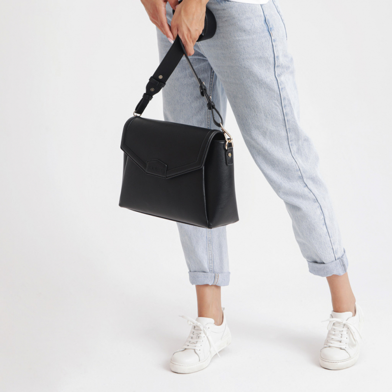 Kabelka a organizér na kočárek 2v1 Joissy MIDI - Black/Black
