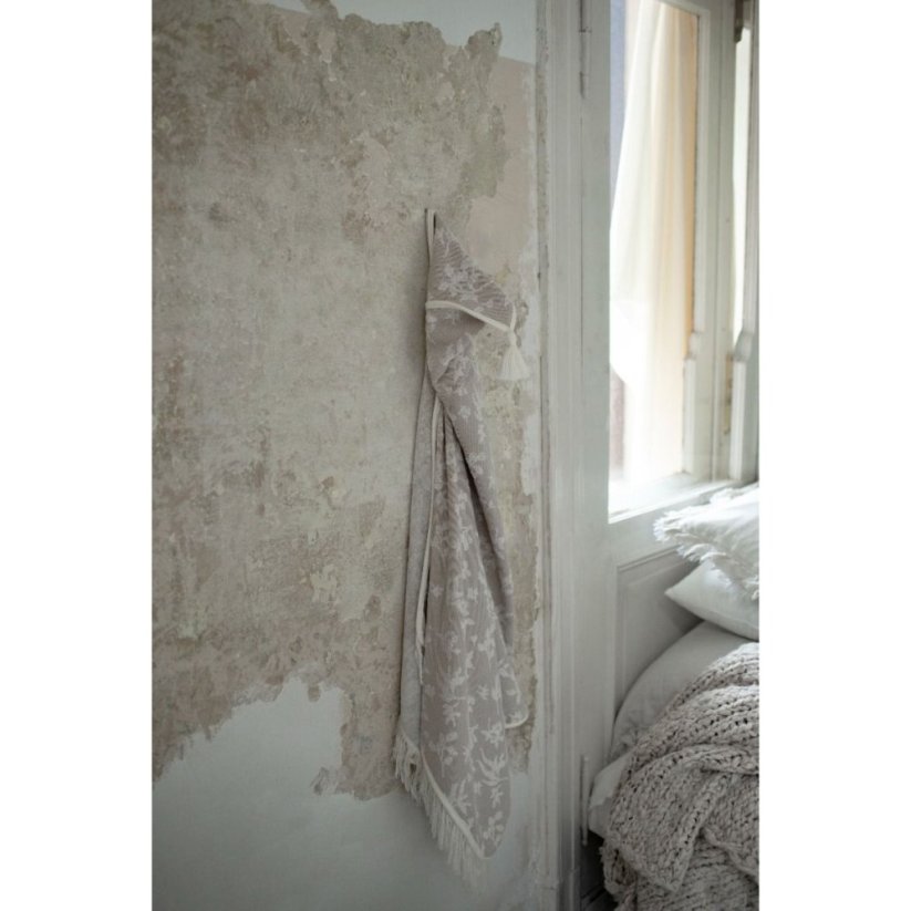 Dětská luxusní osuška s kapucí My Memi - Boho Leaves - Beige