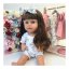 Set oblečení a čelenka pro panenku Baby Born 43cm - Boho - Rainbows