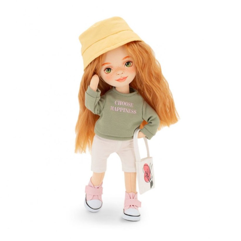 Látková panenka Orange Toys - Sweet Sisters Sunny - Green Sweatshirt