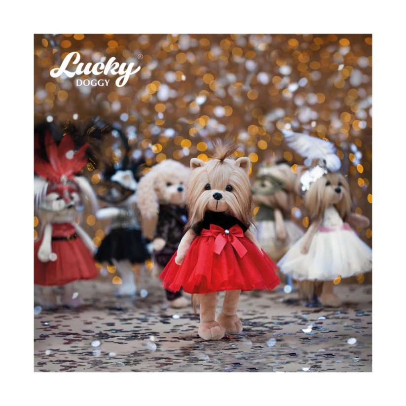 Plyšový pejsek yorkšírka Lucky Doggy - Yoyo Fiesta